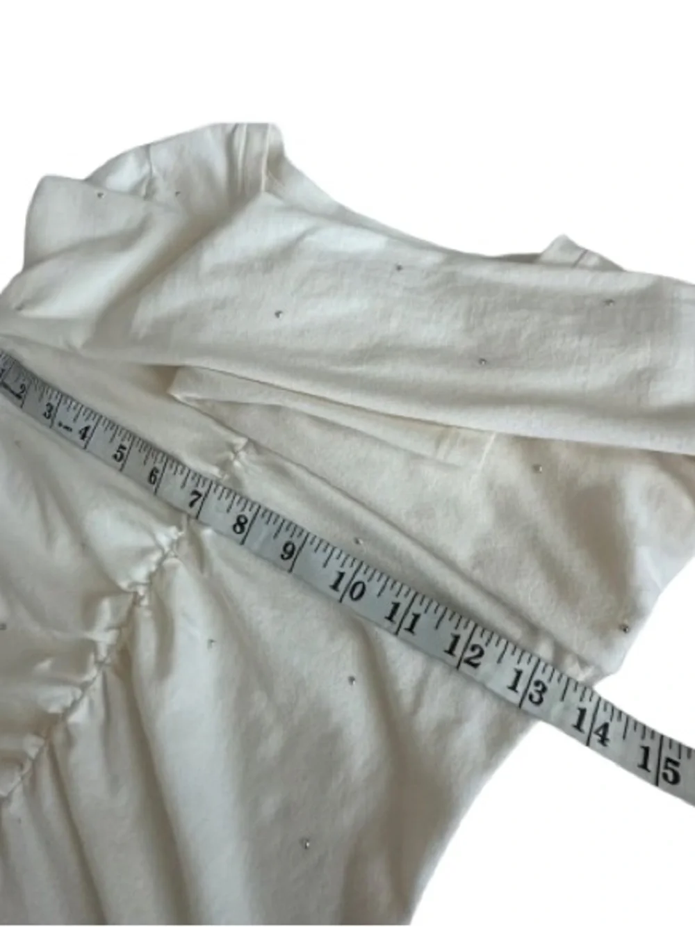 GAP Girl's L(10-11) Cream Ivory Long-Sleeve Cotton Top with Subtle Front Detail